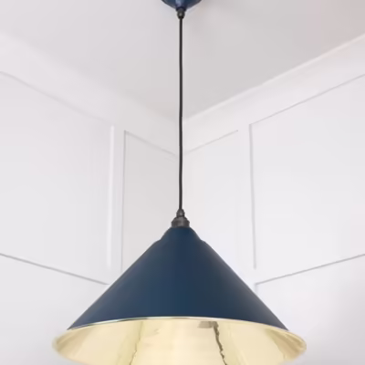 Smooth Brass Hockley Pendant in Dusk - Image 4