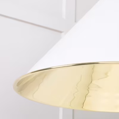 Smooth Brass Hockley Pendant in Flock - Image 6