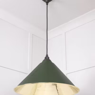 Smooth Brass Hockley Pendant in Heath - Image 4