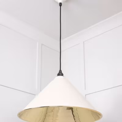 Smooth Brass Hockley Pendant in Teasel - Image 5