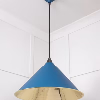 Smooth Brass Hockley Pendant in Upstream - Image 5