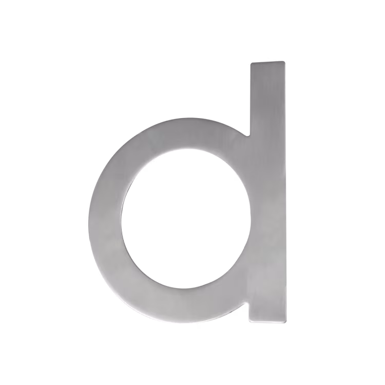 EZ207 D - in satin stainless steel house number