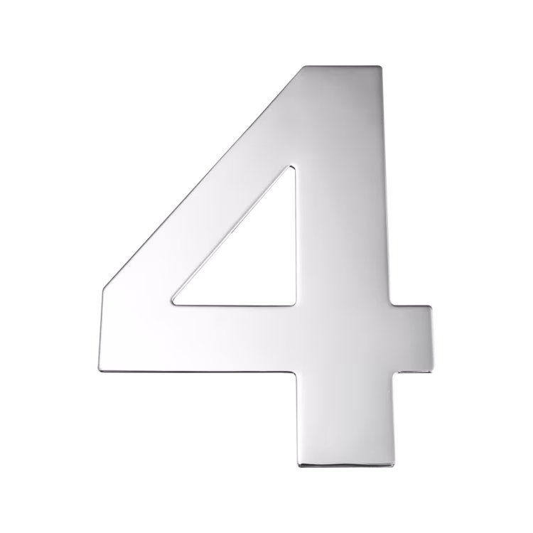 EZ205 4 - in polished stainless steel house number
