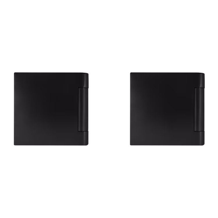 EGB 402Q 3-piece glass door hinge 1 pair in cosmos black