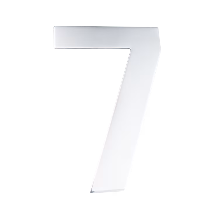 EZ205 7 - in polished stainless steel house number