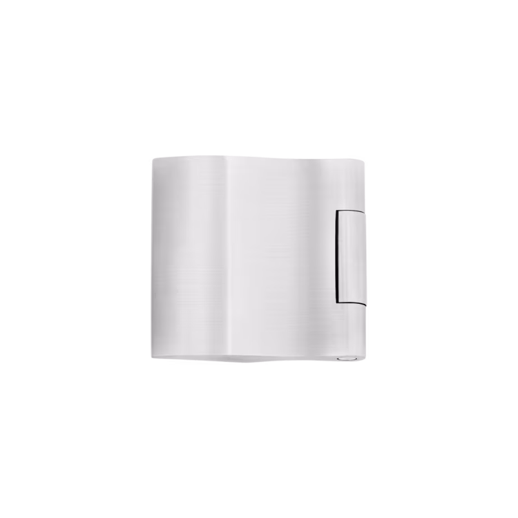 EGB 301 3-piece glass door hinge 1 piece in satin stainless steel