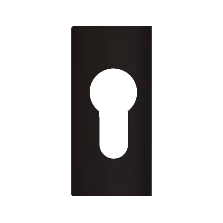 EZ145Q PZ 83 - metal base with stainless steel clip-on cover Euro profile cylinder
