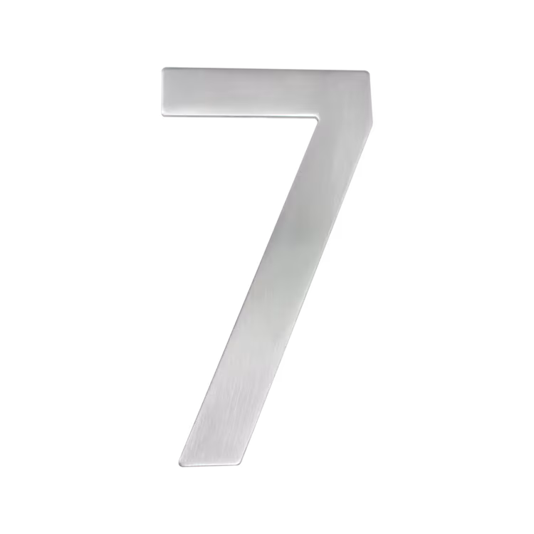EZ207 7 - in satin stainless steel house number