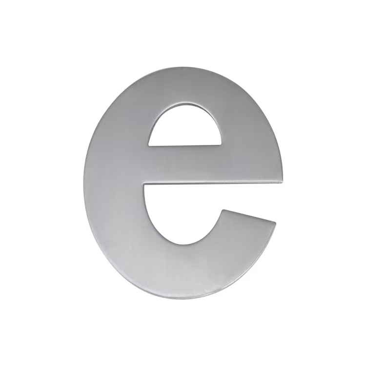EZ205 E - in satin stainless steel house number