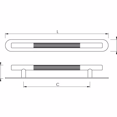 Brooklands Cabinet Handle & Backplate - Image 2