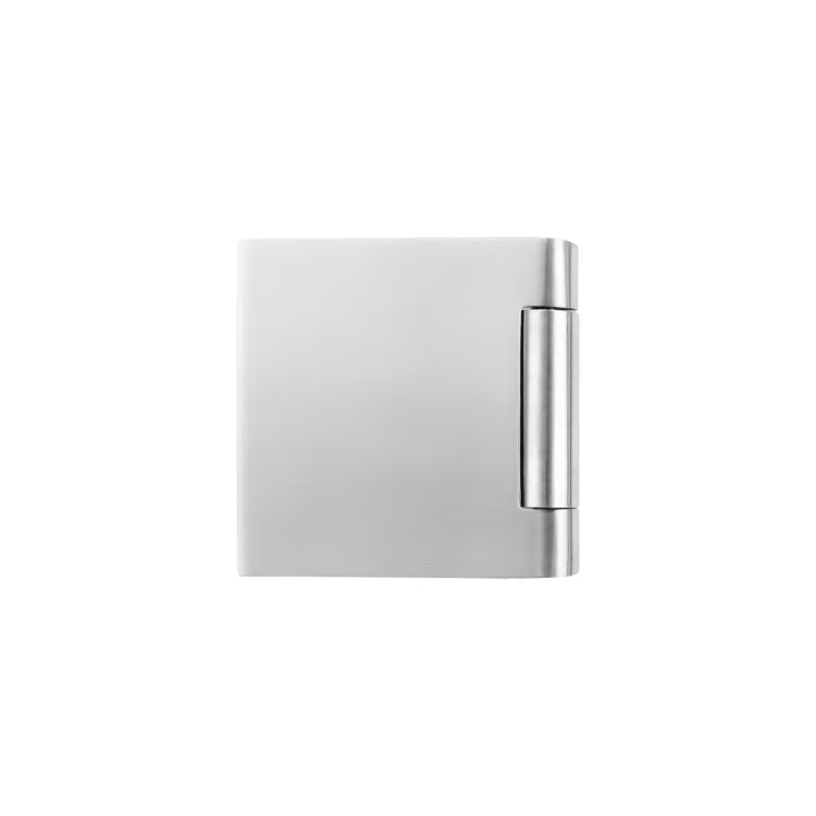 GB 411Q 3-piece glass in aluminium door hinge 1 piece in satin nickel