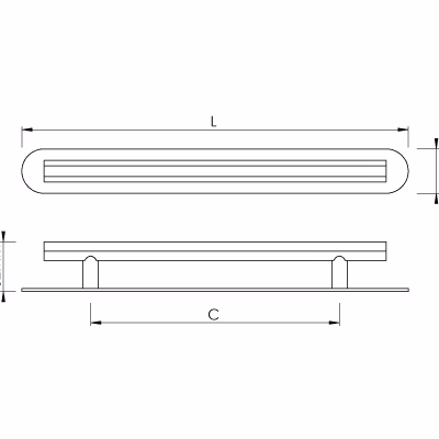 Hex Cabinet Handle & Backplate - Image 2