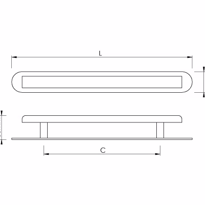 Pillow Cabinet Handle & Backplate - Image 2