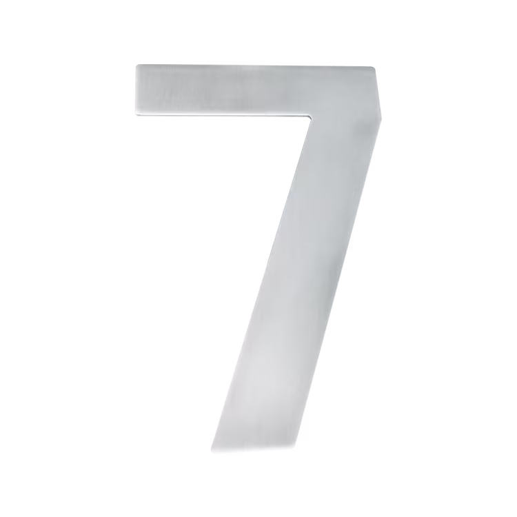 EZ205 7 - in satin stainless steel house number