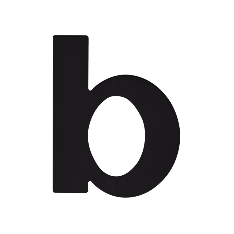 EZ205 B - in cosmos black house number