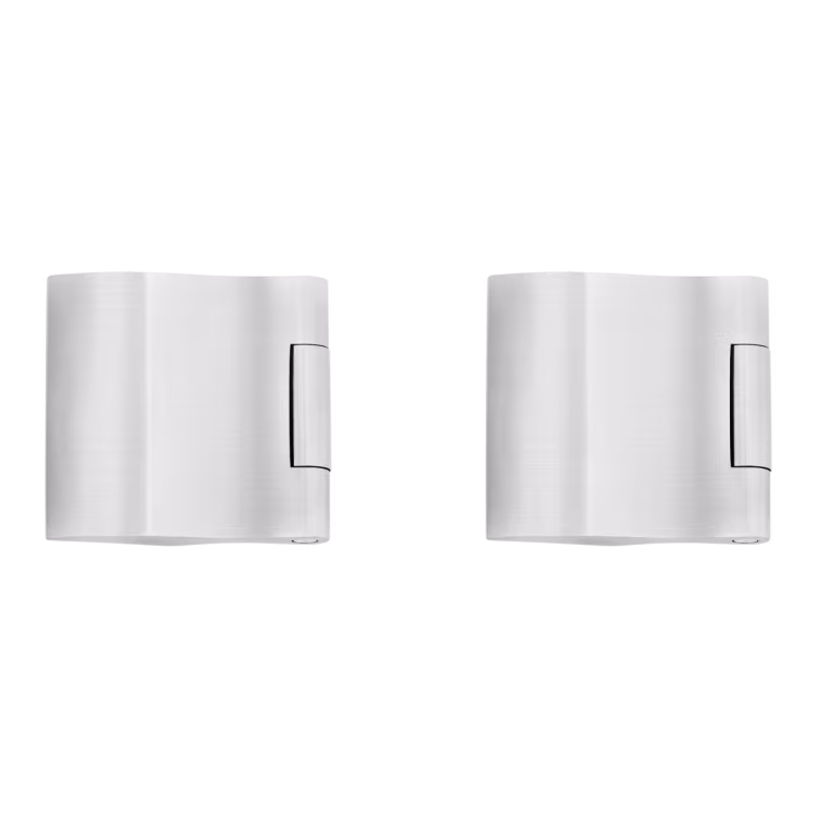 EGB 302 3-piece glass door hinge 1 pair in satin stainless steel