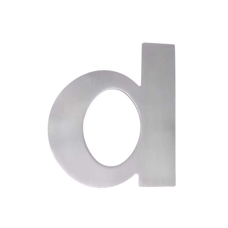 EZ205 D - in satin stainless steel house number