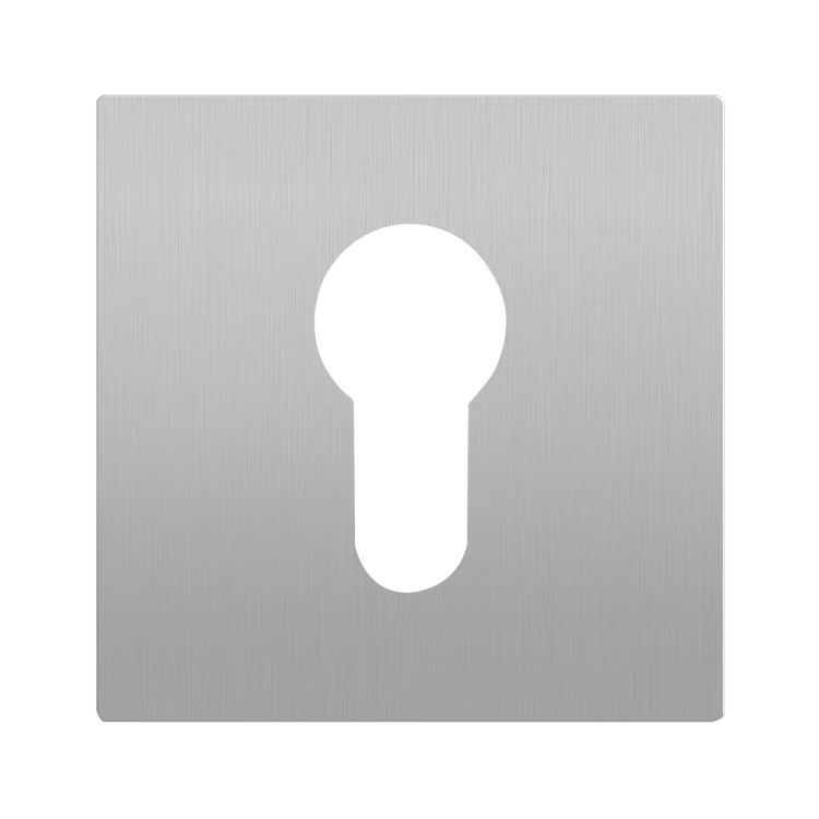 EZ170Q PZ 71 - polymer base with stainless steel clip-on cover Euro profile cylinder
