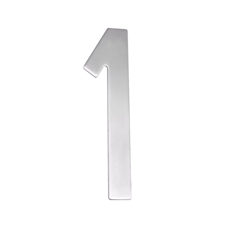 EZ207 1 - in satin stainless steel house number