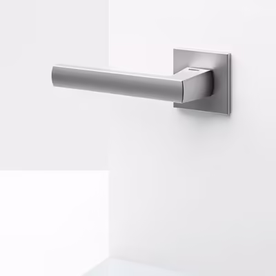 Fan Lever Handle on Square Rose