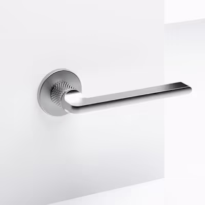 Grint Lever Handle on Round Rose