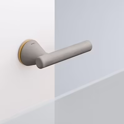 Juno Lever Handle on Round Rose