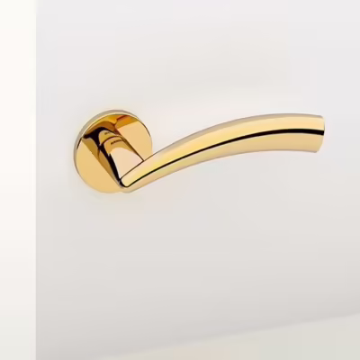 Nadir Lever Handle on Round Rose