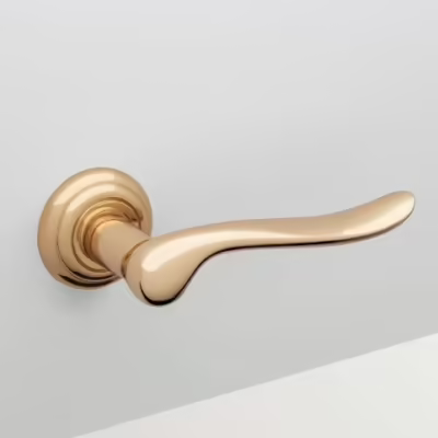 Rondo Lever Handle on Round Rose