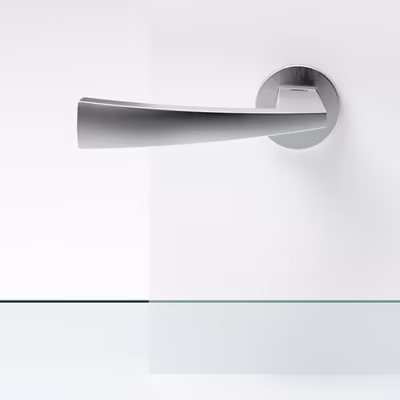 Mitos Lever Handle on Round Rose