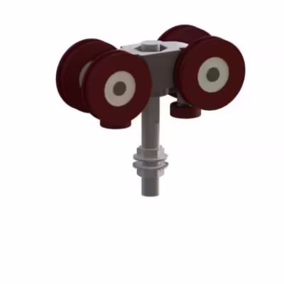 Eternal 250 - 4 Wheel Hanger For Metal Door - Pack