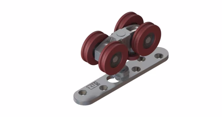 Eternal 250 - 4 Wheel Hanger For Timber Door - Pack