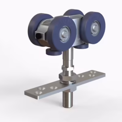 Straightaway 600 Hanger Pack For Timber Door Straight Plate