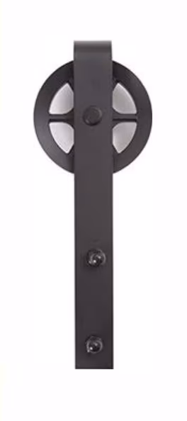 Flat Track 100 -2000mm Kit - Wagon Wheel Hanger Black Finish