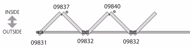Dreamfold Kit 6 (5 Doors One Way Inward Opening)