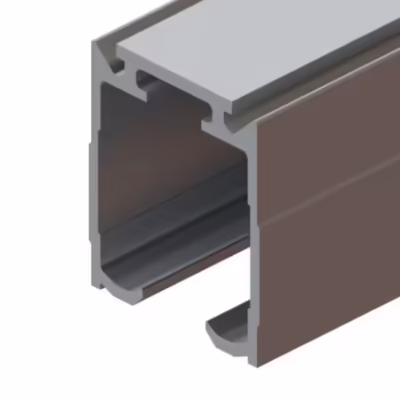 1-23 Aluminium Track Anodised 4.0m