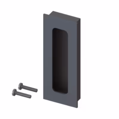 Rectangular Flush Handle - Matte Black