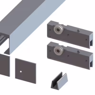 Flexiglas 50 Standard Kit Satin Stainless Steel 2000mm