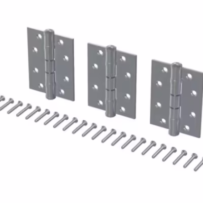 Pack Of 3 Satin Stainless Steel Butt Hinge - 102x76