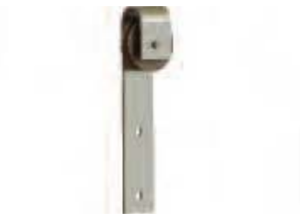 Flat Track 142-brushed Nickel-kit2-1219mm Single Door-180kg