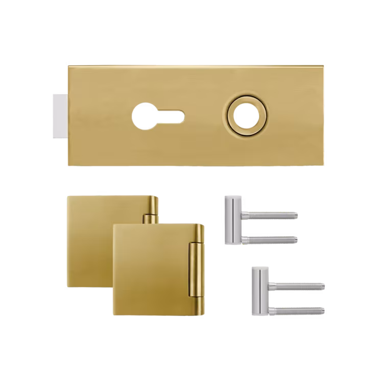 Glass door lock set - EGS 360Q PZ 88, without levers