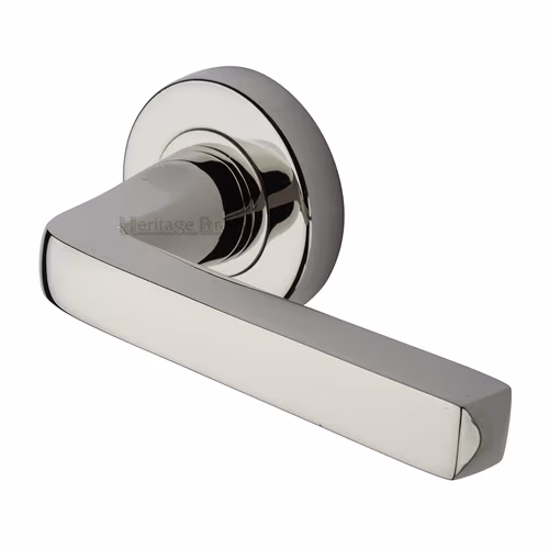 Alessa Door Handle on Round Rose