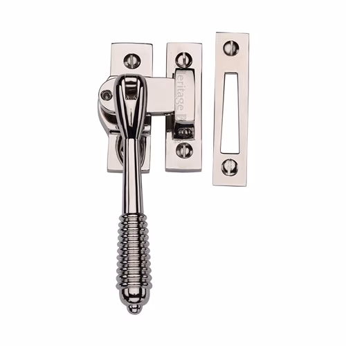 Mortice & Hook Plate Reeded Casement Fastener