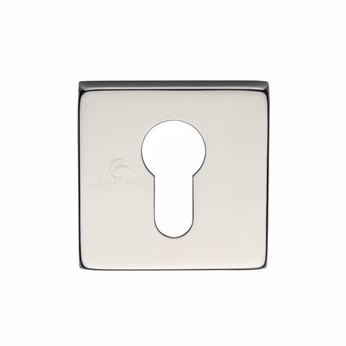 Steel Line Square Euro Escutcheon