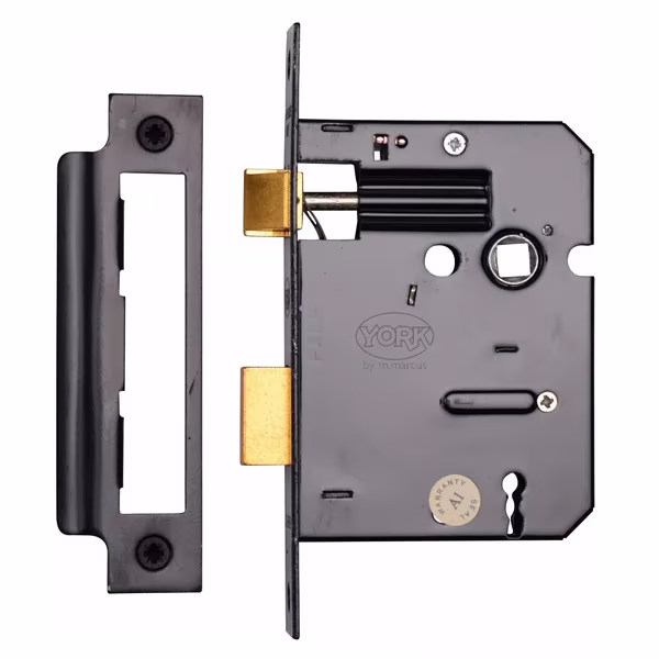 York 3 Lever Sashlock Bolt Through 3" YKSL33N