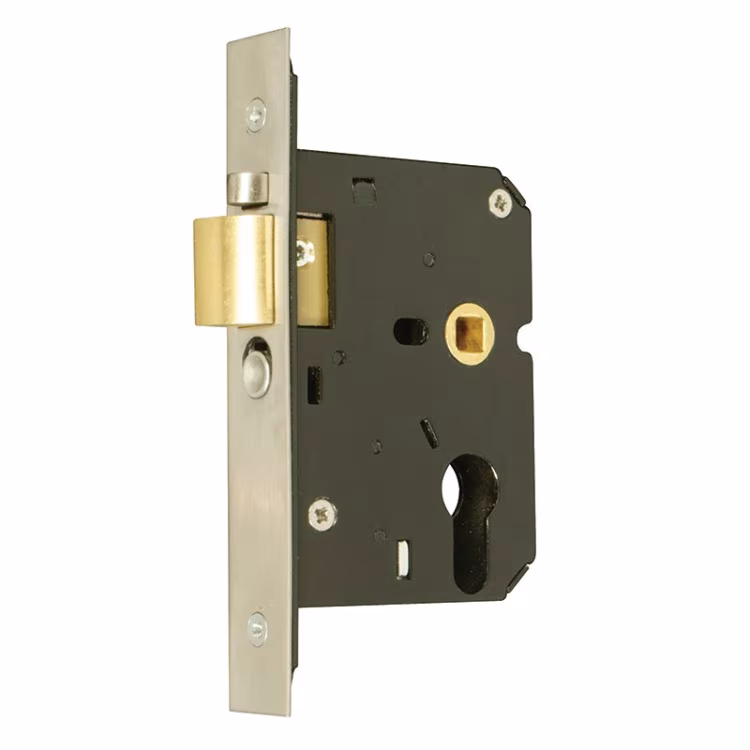 Euro-Profile Cylinder Anti-Thrust Night Latch - B2510-76-P