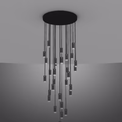 EXHAUST / CHANDELIER / 10 PENDANTS - Image 3