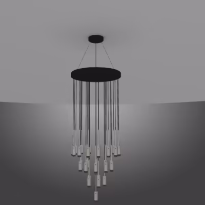 EXHAUST / CHANDELIER / 10 PENDANTS - Image 4