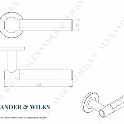 Spitfire Hex Lever on Round Rose - Image 8