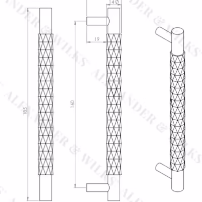 Diamond Cut Cabinet Pull - Image 7