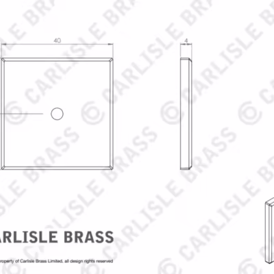 Cupboard Knob Backplate - 76 X 40mm - Image 8